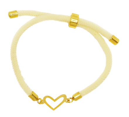 دستبند بندی طلا قلب